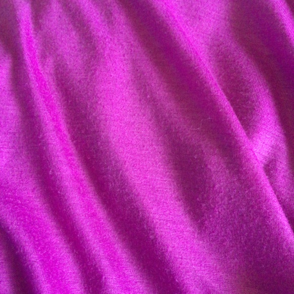 Magenta Banana Republic Draped Top Petite Medium - Picture 7 of 7